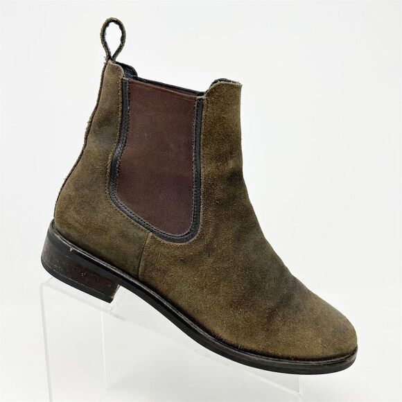 Thursday Boot Co Women's Brown Green Leather Chelsea Boots Size 9 Casual Fall - Picture 1 of 15